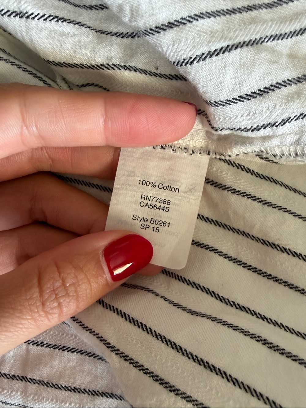 Madewell White Pinstriped Courier Box Striped Short-Sleeve Button-Down Shirt - Picture 5 of 5